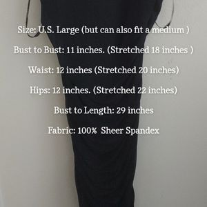 Black COMPLETELY sheer dress